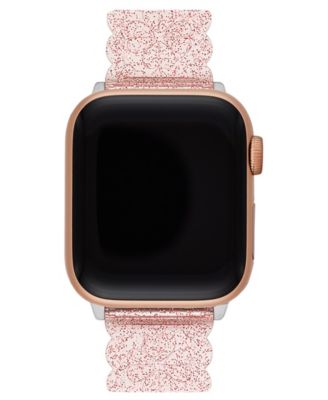 kate spade new york Women s Pink Glitter Jelly Polyurethane Band for Apple Watch 38mm 40mm 41mm Macy s