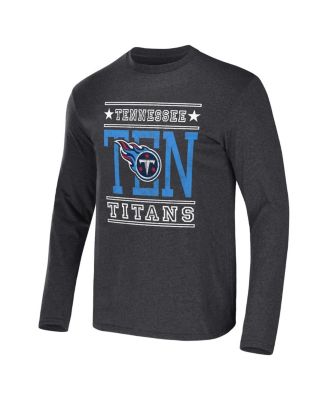 Men's NFL x Darius Rucker Collection by Heathered Charcoal Tennessee Titans Long Sleeve T-shirt