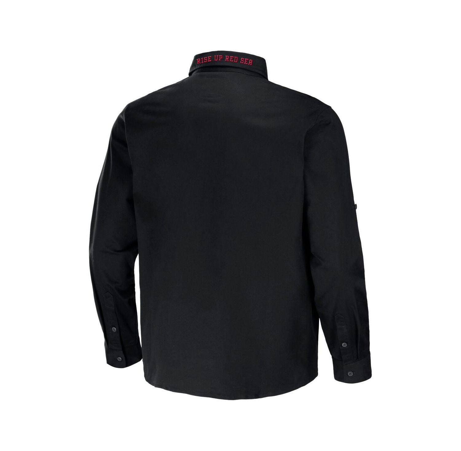 Men's NFL x Darius Rucker Collection by Black Arizona Cardinals Convertible Twill Long Sleeve Button-Up Shirt