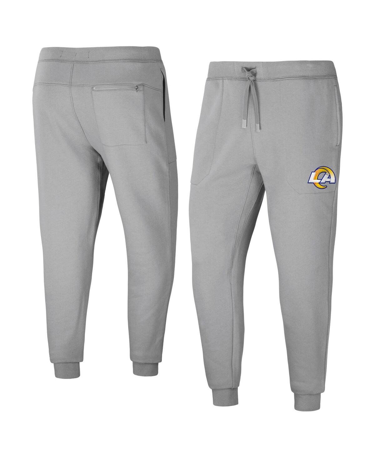 Shop Fanatics Men's Nfl X Darius Rucker Collection By  Gray Los Angeles Rams Fleece Jogger Pants In White