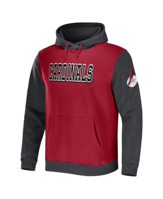 Men's NFL x Darius Rucker Collection by Cardinal, Charcoal Arizona Cardinals Colorblock Pullover Hoodie