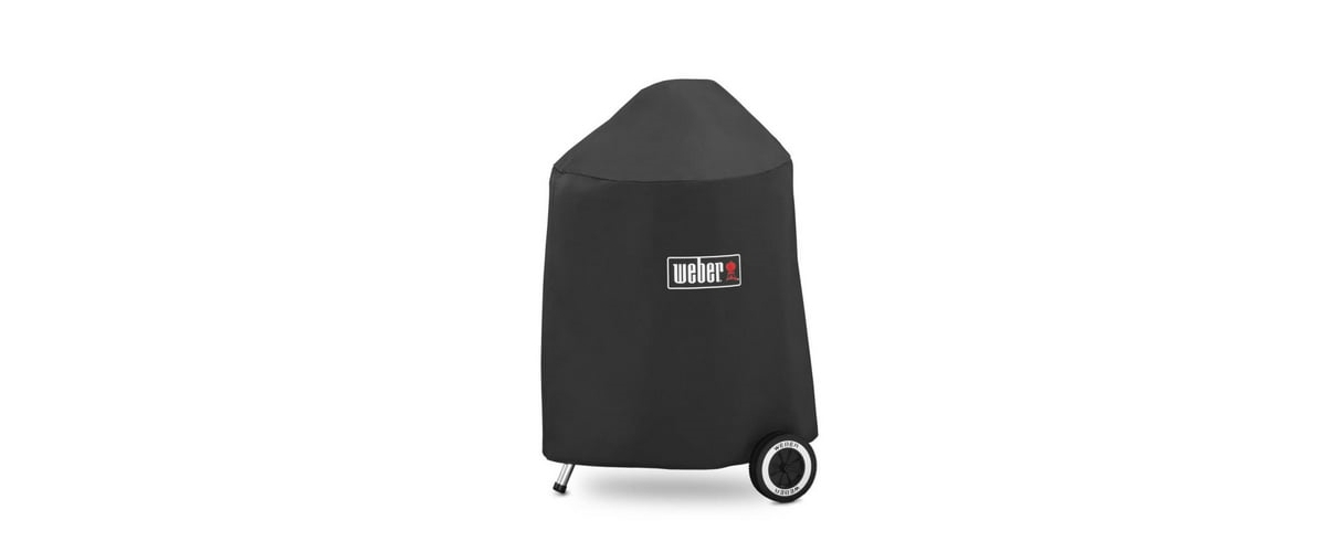 Grill Cover With Storage Bag For Charcoal Grills Black (18-Inch) - Black
