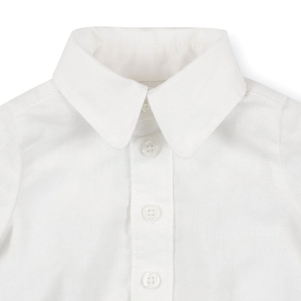 Hope & Henry Baby Girls Short Sleeve Woven Bodysuit