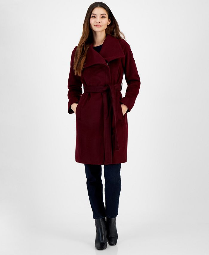 Michael Kors Women's Asymmetric Belted Wrap Coat, Created for Macy's &  Reviews - Coats & Jackets - Women - Macy's