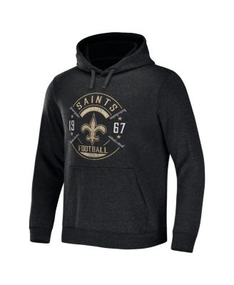 Men's NFL x Darius Rucker Collection by Heather Charcoal New Orleans Saints Radar Pullover Hoodie