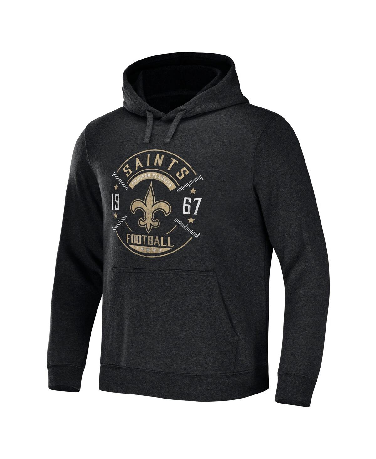 Men's NFL x Darius Rucker Collection by Fanatics Heather Gray New Orleans  Saints Pullover Sweatshirt