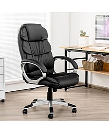 Ergonomic Office Chair High Back Leather Computer Task Chair