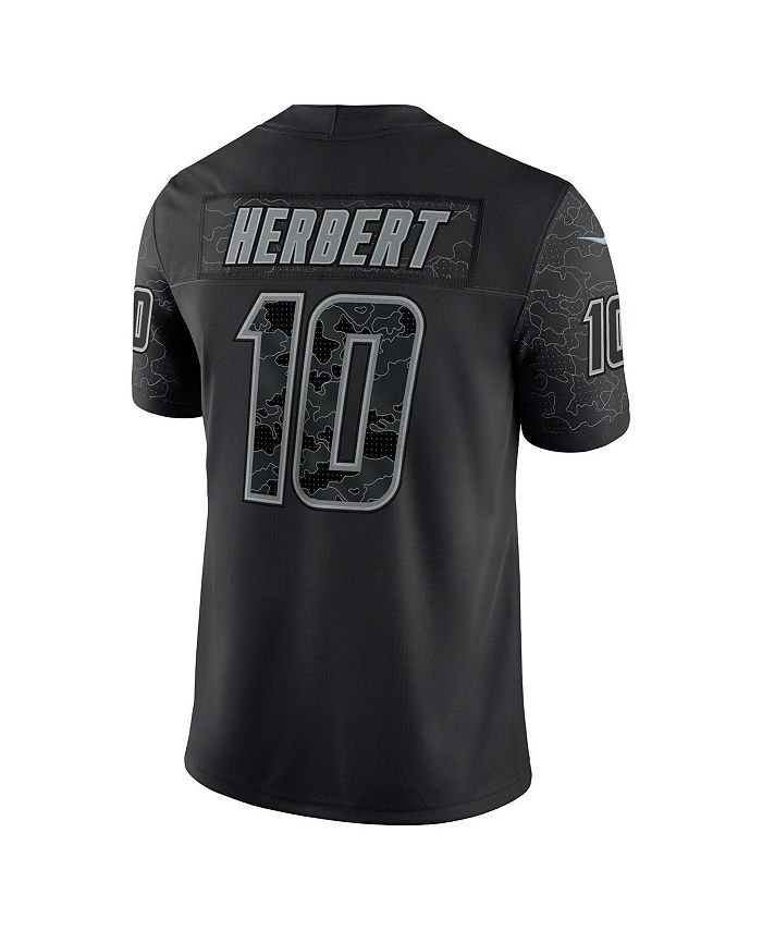 Nike Men's Justin Herbert Black Los Angeles Chargers Reflective Limited ...