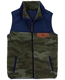 Big Boys Zip-Up Sherpa Vest
