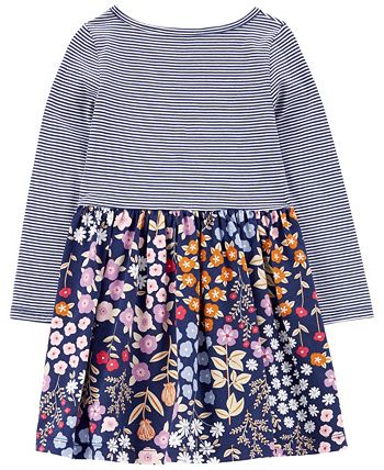 Carter's Toddler Girls Mixed Print Jersey Dress - Macy's