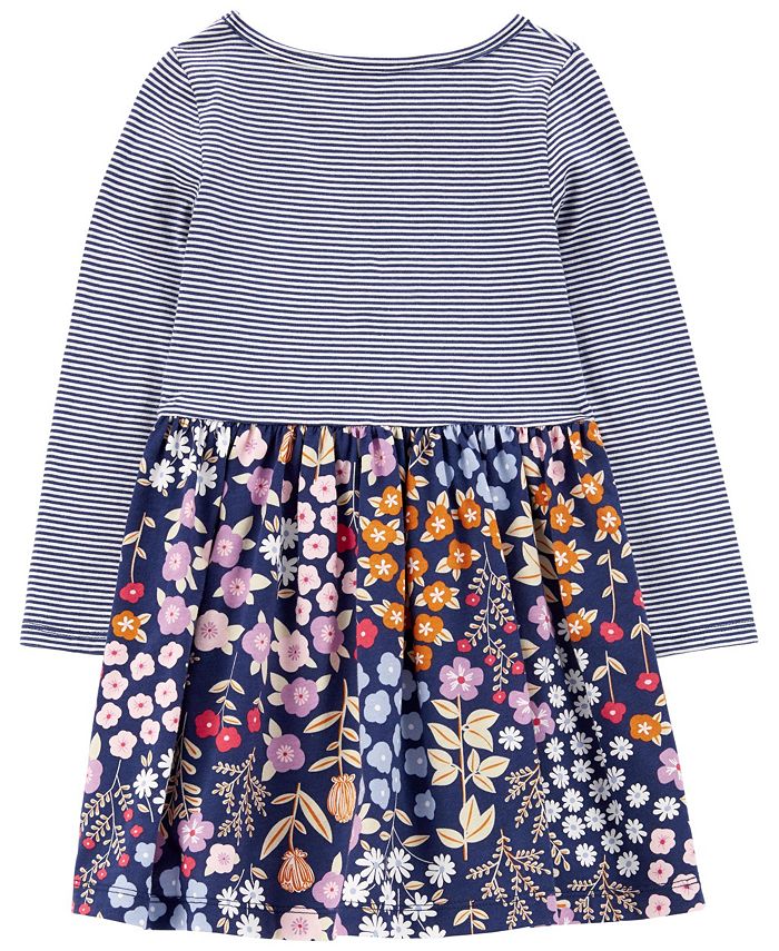 Carter's Toddler Girls Mixed Print Jersey Dress Macy's