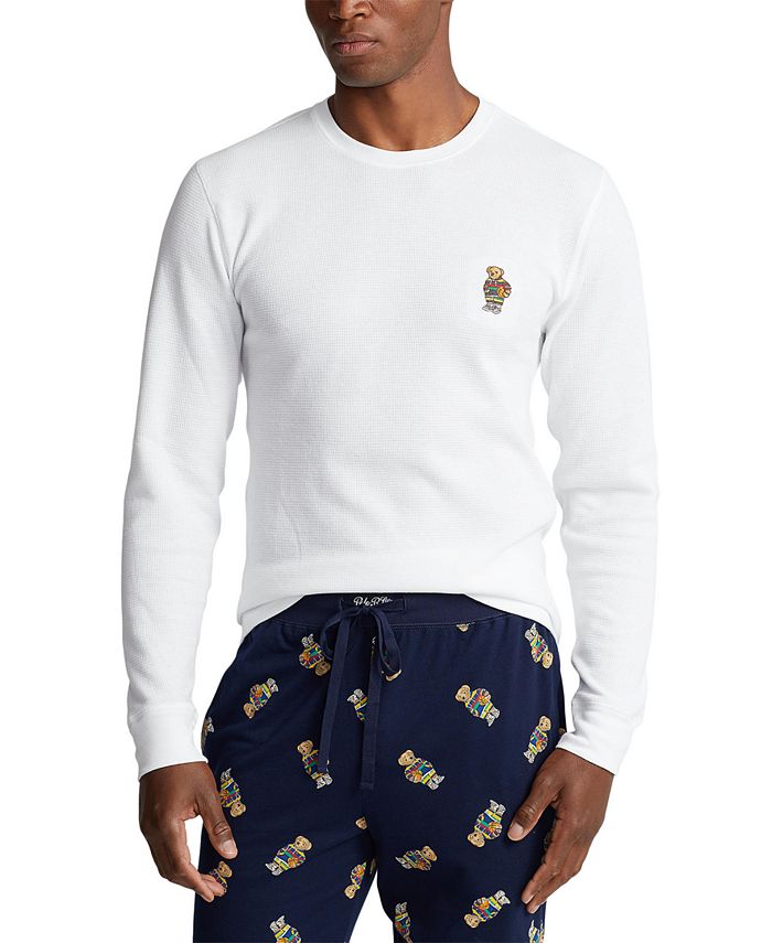 Top 42+ imagen polo ralph lauren men’s waffle-knit sleep shirt