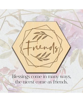 Friends Meadow Wood Plaque, 6" x 6"