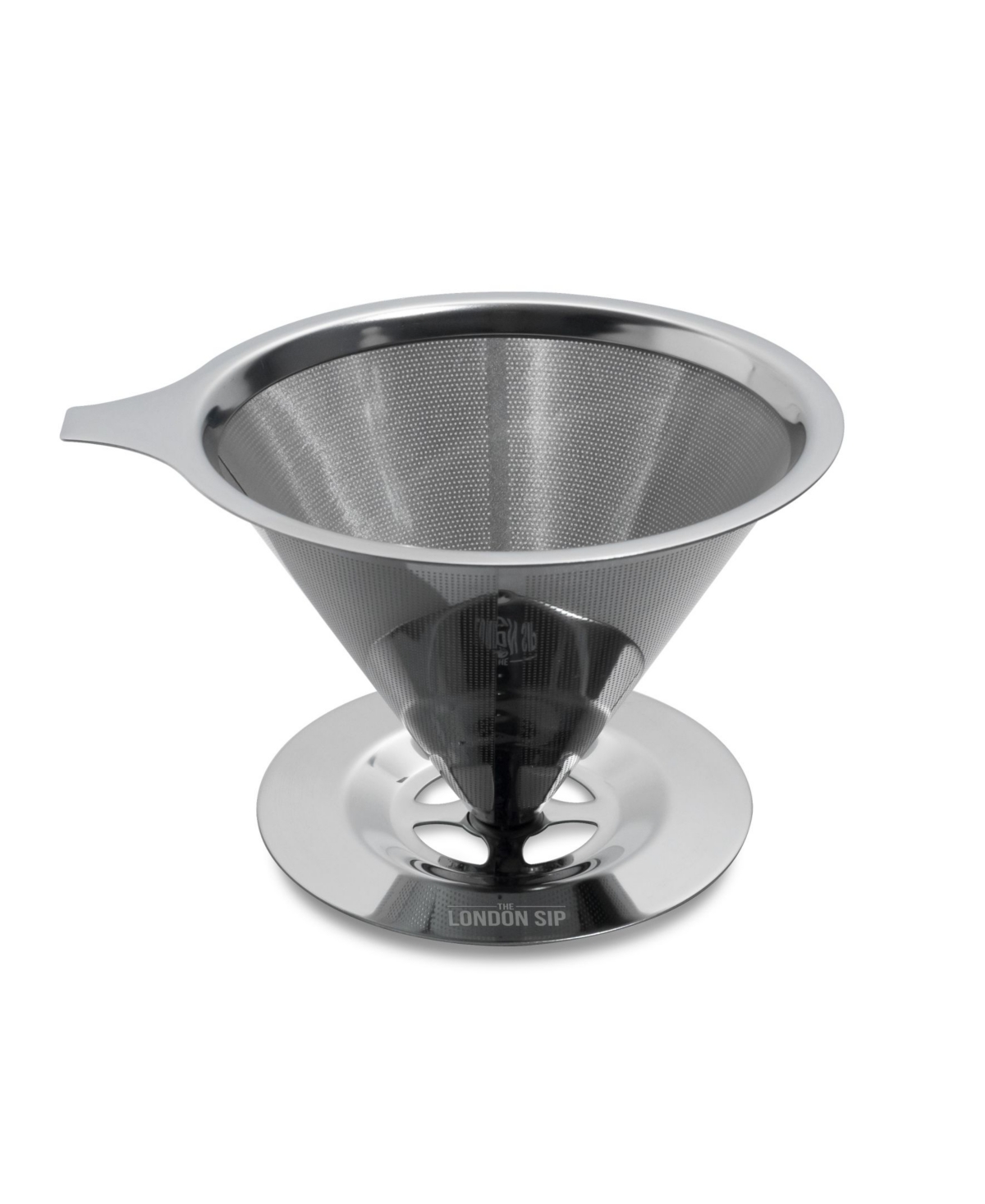 London Sip Stainless Steel Coffee Dripper, 1-4 Cup In Silver-tone