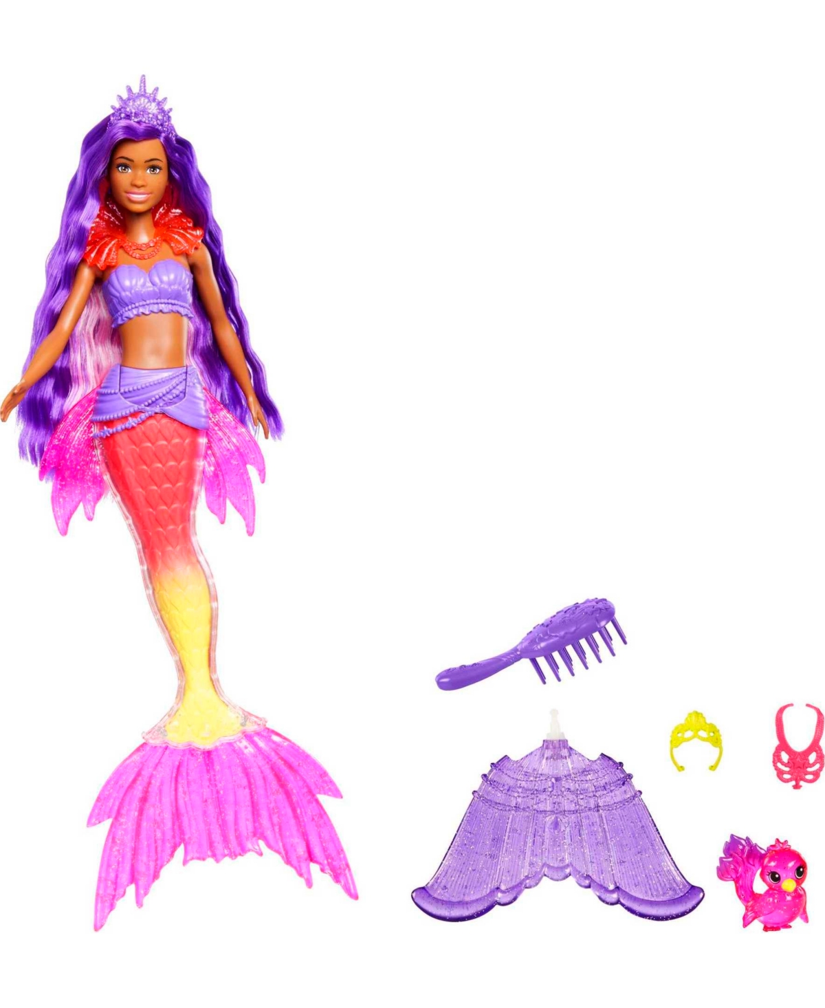 Barbie Kids' Mermaid  "brooklyn" Doll With Pet And Accessories In Multi