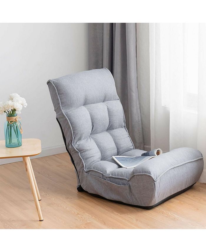Costway 4Position Floor Chair Folding Lazy Sofa Adjustable Macy's