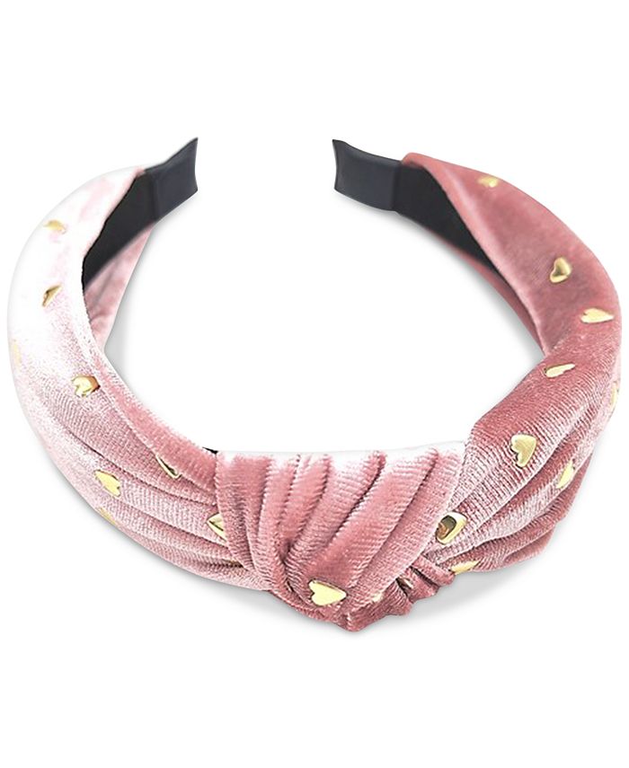 I.N.C. International Concepts Gold Tone Heart Studded Knotted Faux