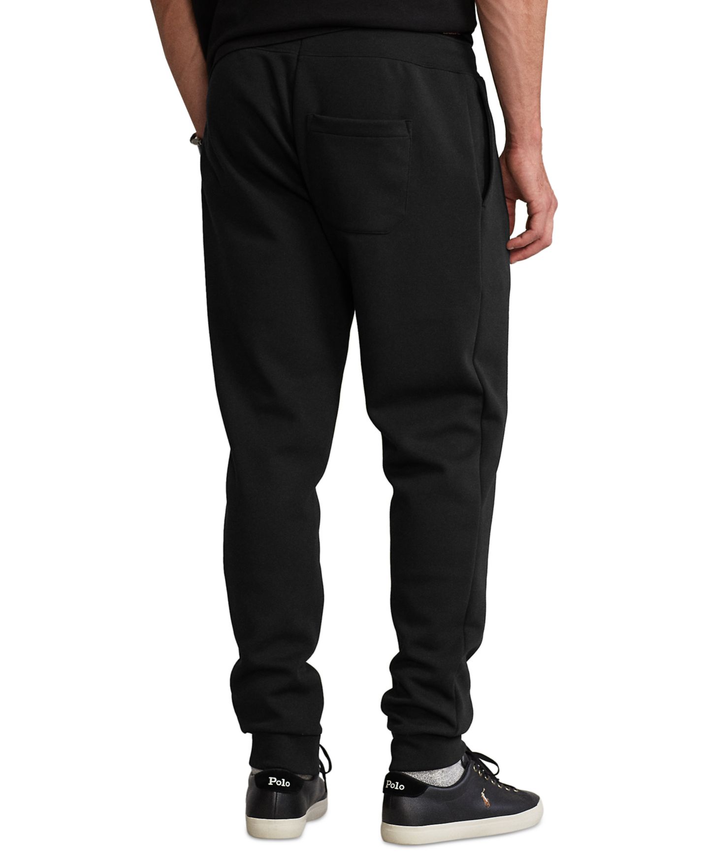 Мужские брюки Polo Ralph Lauren Big & Tall Double-Knit Jogger, цвет: Чёрный — фото 2