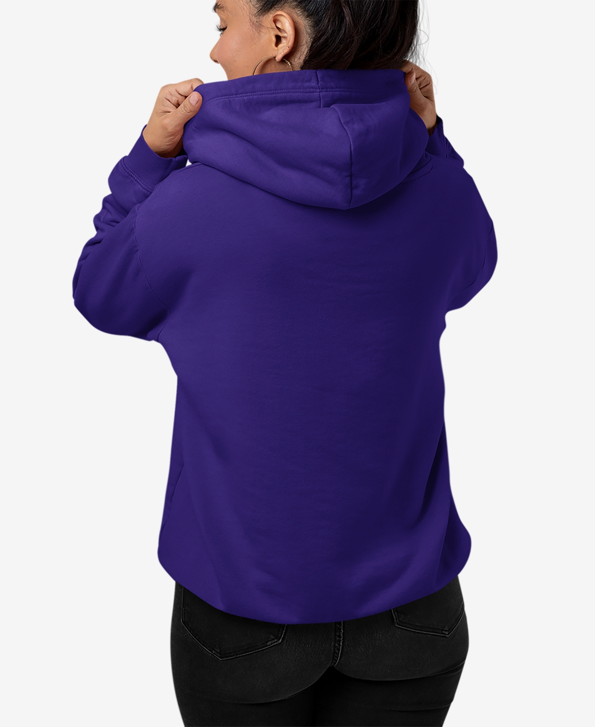 La Pop Art Women's Halloween Bats Word Art Hooded Sweatshirt