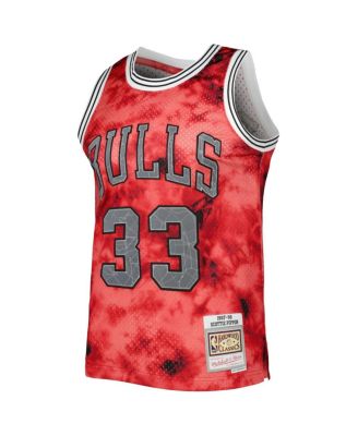 Men's Scottie Pippen Red Chicago Bulls 1997-98 Galaxy Swingman Jersey