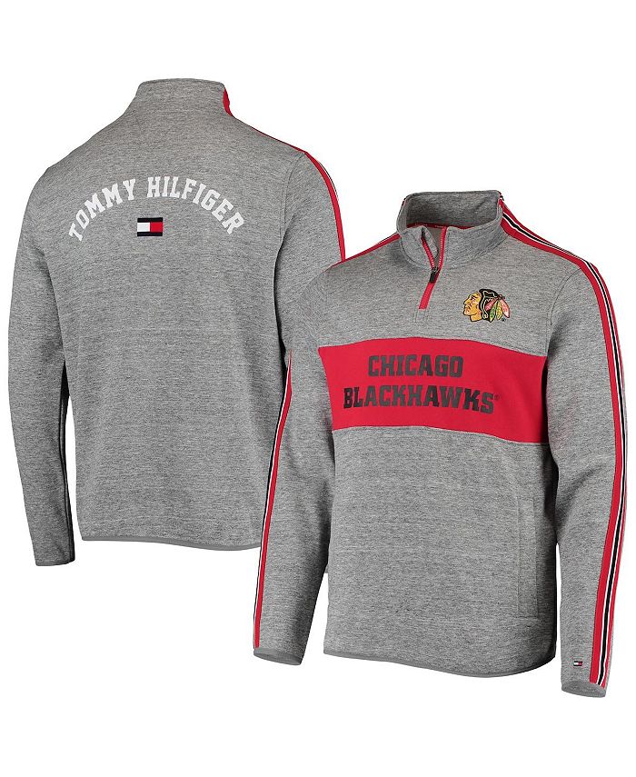 Tommy Hilfiger Men's Heathered Gray Chicago Blackhawks Mario Quarter