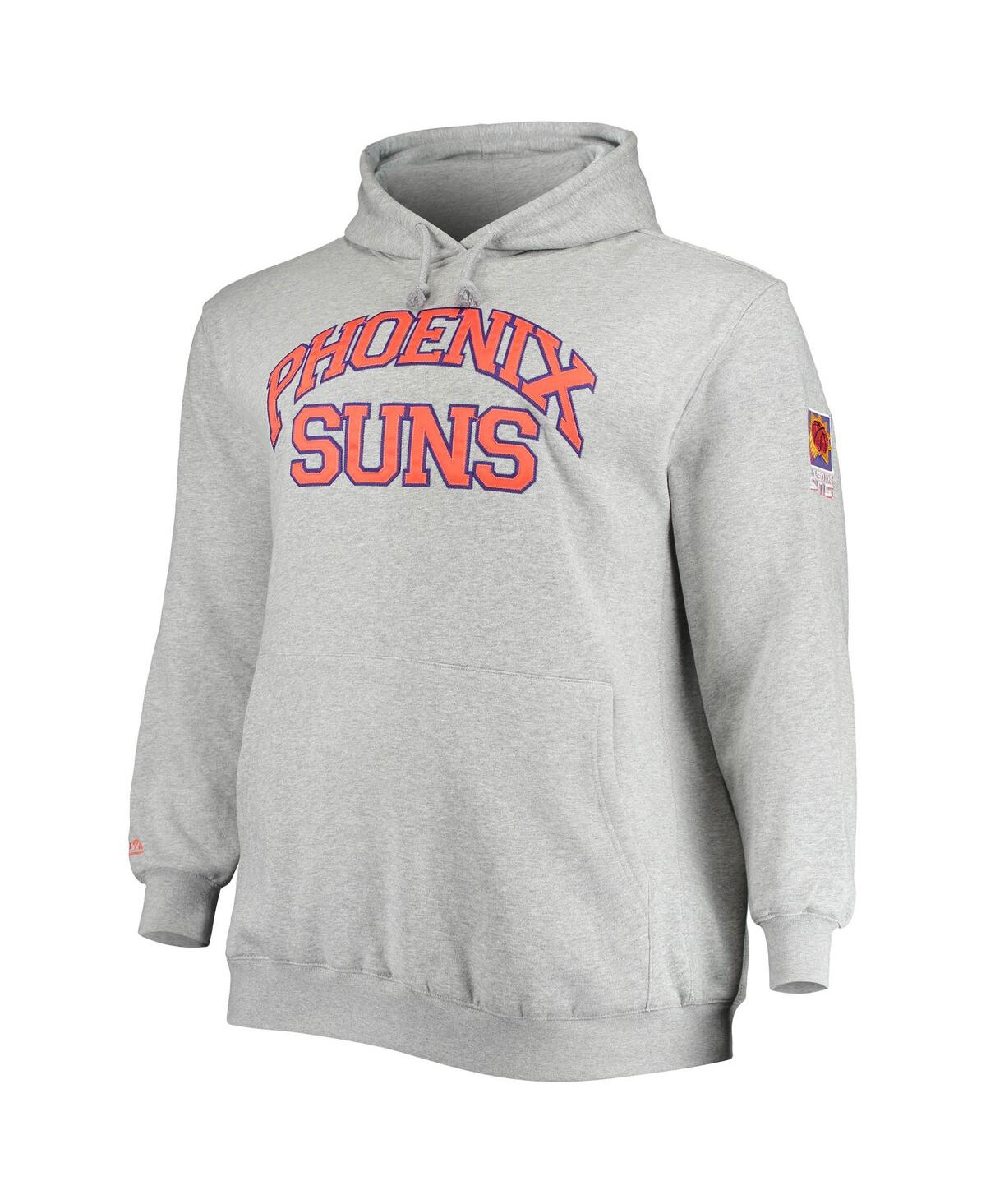 Shop Mitchell & Ness Men's  Steve Nash Heathered Gray Phoenix Suns Big And Tall Name And Number Pullover H