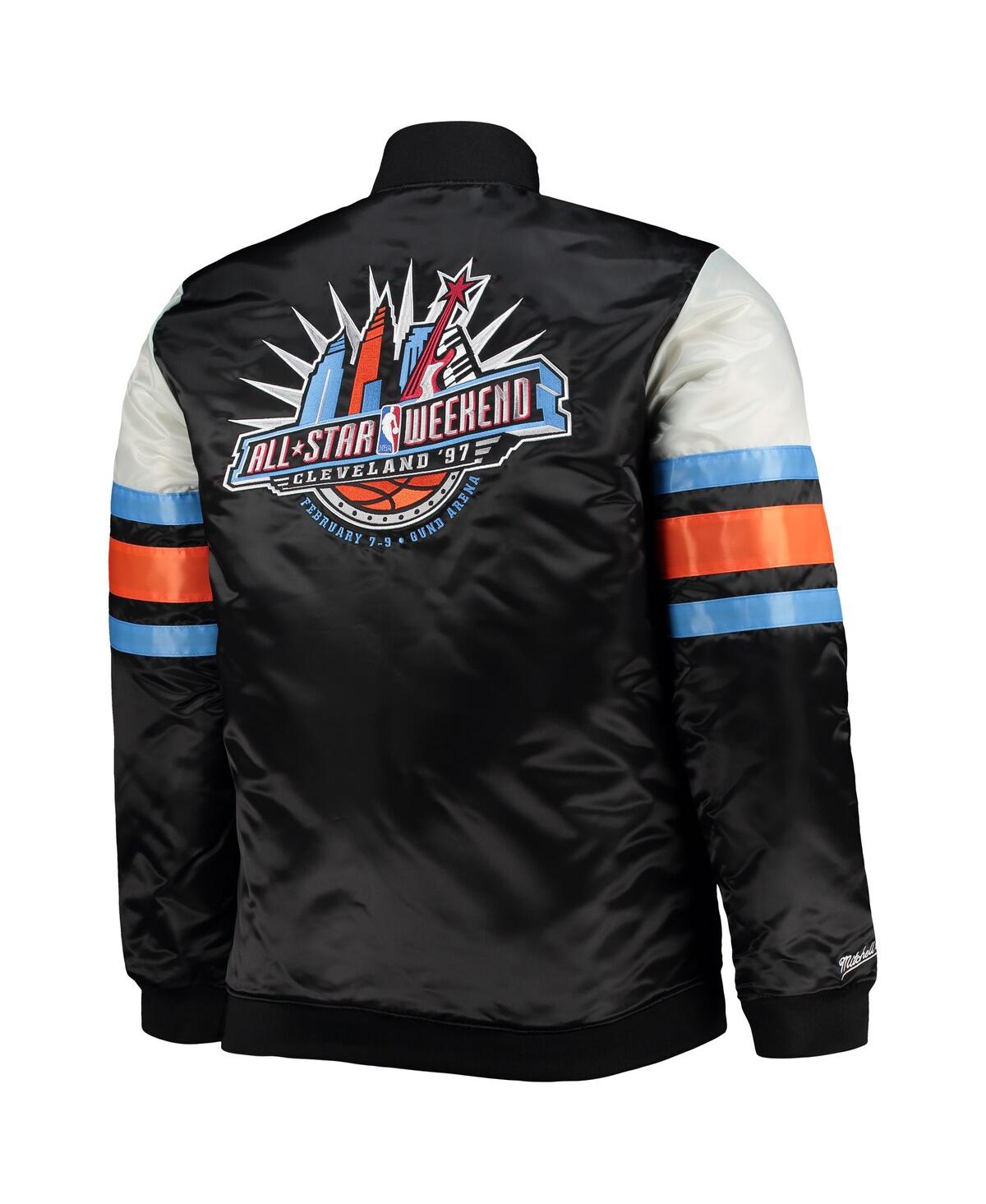 Mitchell & Ness Black Big & Tall Hardwood Classics 1997 Nba All-star Game Heavyweight Satin Full-sna In Black