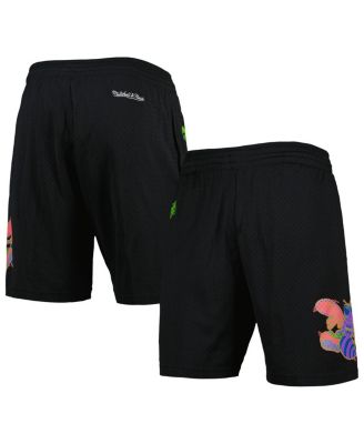 Men's Black Charlotte Hornets Hardwood Classics Color Bomb Energy Shorts