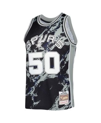 Men's David Robinson Black San Antonio Spurs 1998-99 Hardwood Classics Marble Swingman Jersey