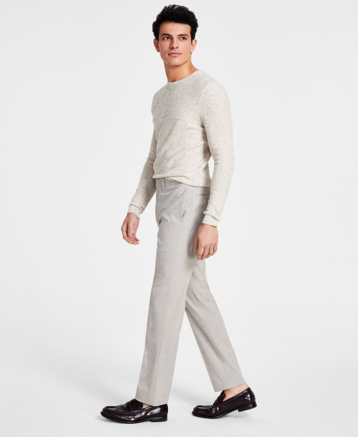 Calvin Klein Men's SlimFit Plaid Performance Dress Pants Macy's