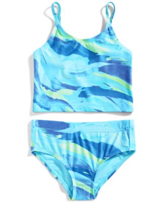 ID Ideology - Toddler & Little Girls Brushstroke Tankini
