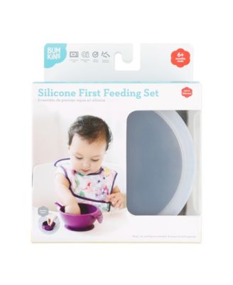 Baby Bowl with Lid and Spoon First Feeding, 3 Piece Set