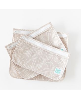 Baby Girls Printed Travel Water Resistant Bag, Pack of 3