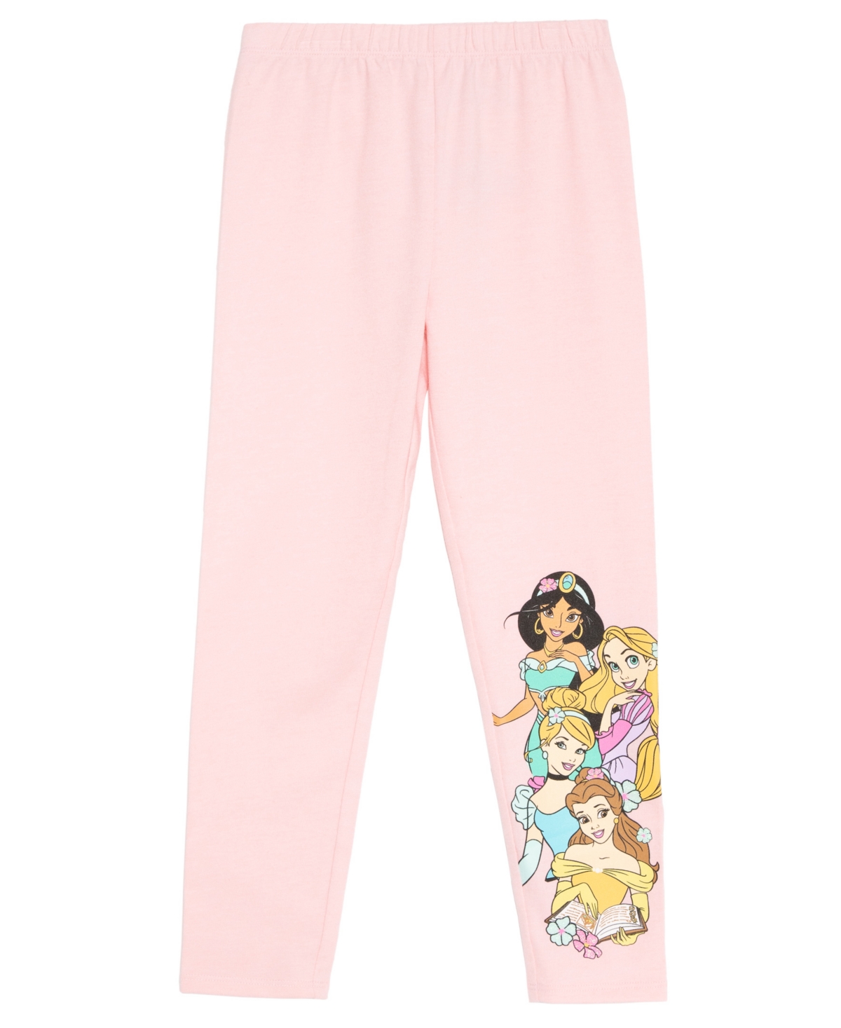 Disney Little Girls Princess Group Relaxed Fit Leggings In Pink