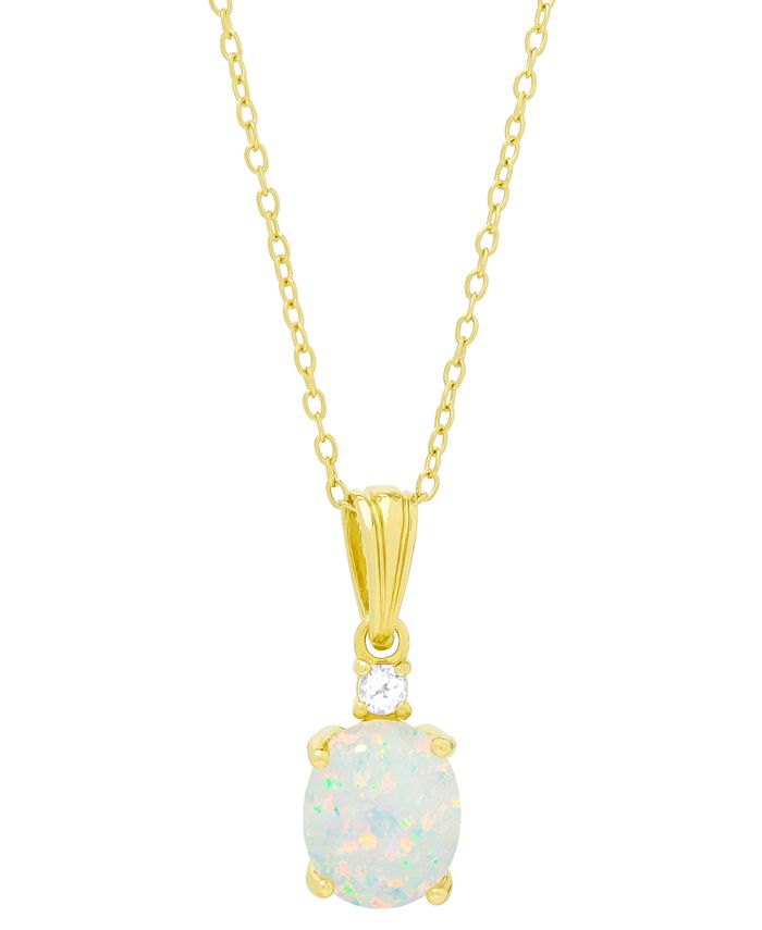 Macy s Lab Created Opal 1 1 2 ct. t.w. White Topaz 1 20 ct