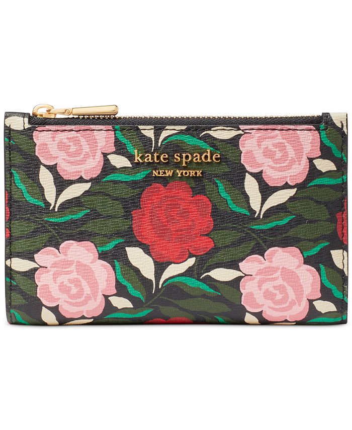 kate spade, Bags, Kate Spade Morgan Rose Garden Zip Around Wallet