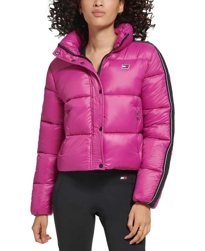 Tommy Hilfiger Women's Active Cropped Stretch Puffer -