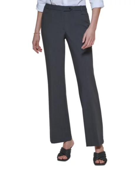Women's Modern Fit Trousers, Regular & Petite - Charcoal