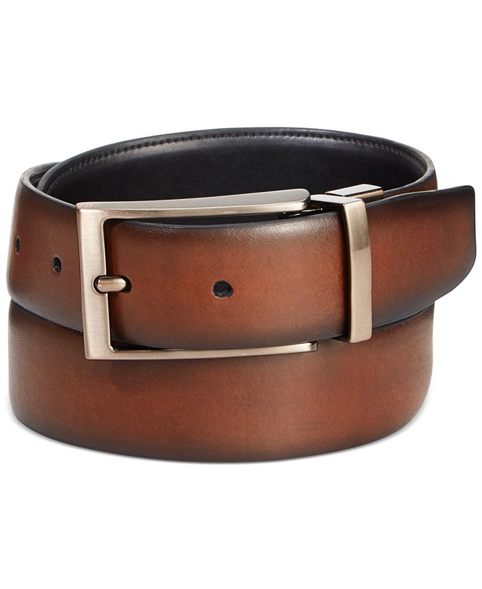 Ryan Seacrest Distinction Tuscan Leather Reversible Belt - Macy's