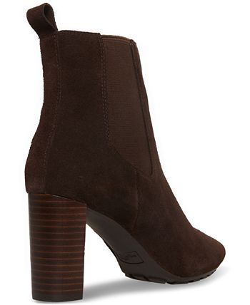 Aqua College Women's Nancy Suede Waterproof Booties Brown Size 8 M