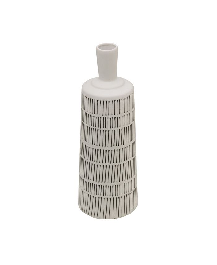 Mikasa Striped Stoneware Vase Macy's