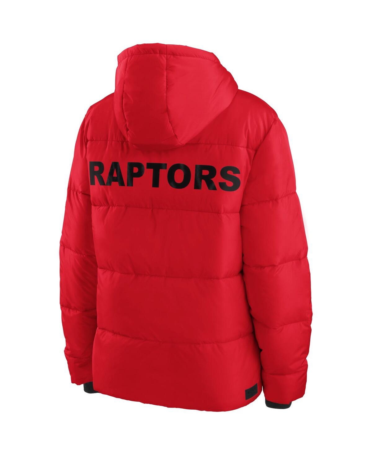 Wear By Erin Andrews Red Toronto Raptors Plush Puffer Full-zip Jacket In Red