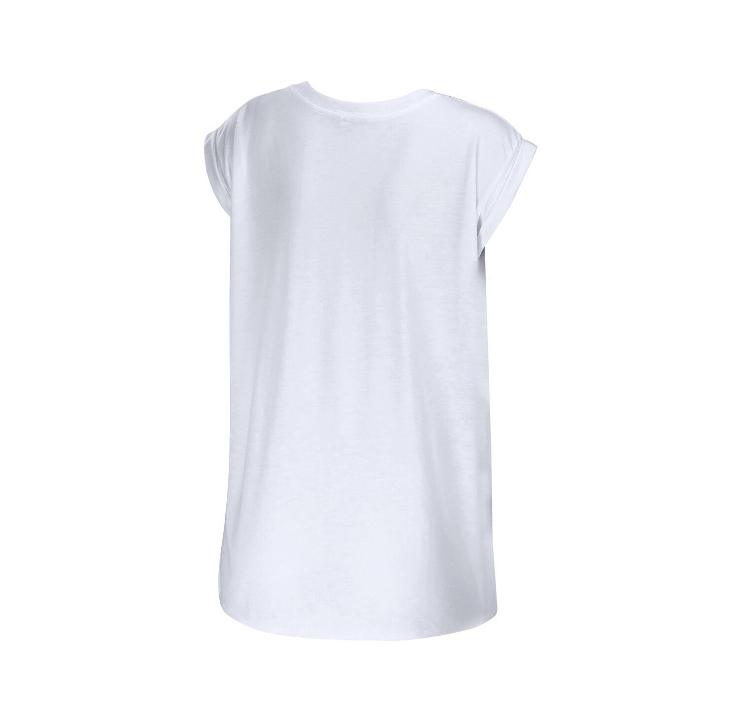 Women's White Washington Capitals Greetings From Muscle T-shirt