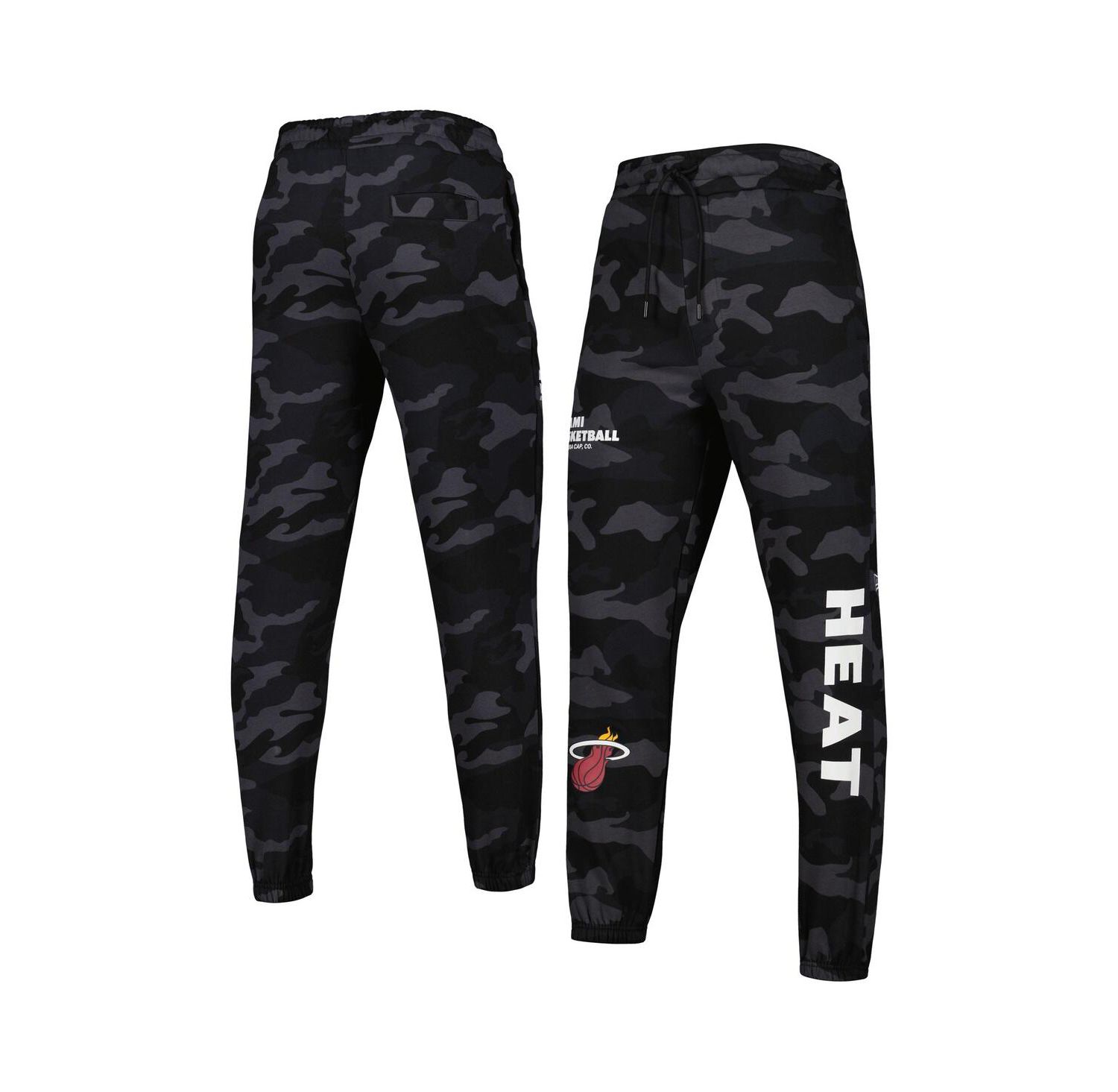 Men's Black, Camo Miami Heat Tonal Joggers