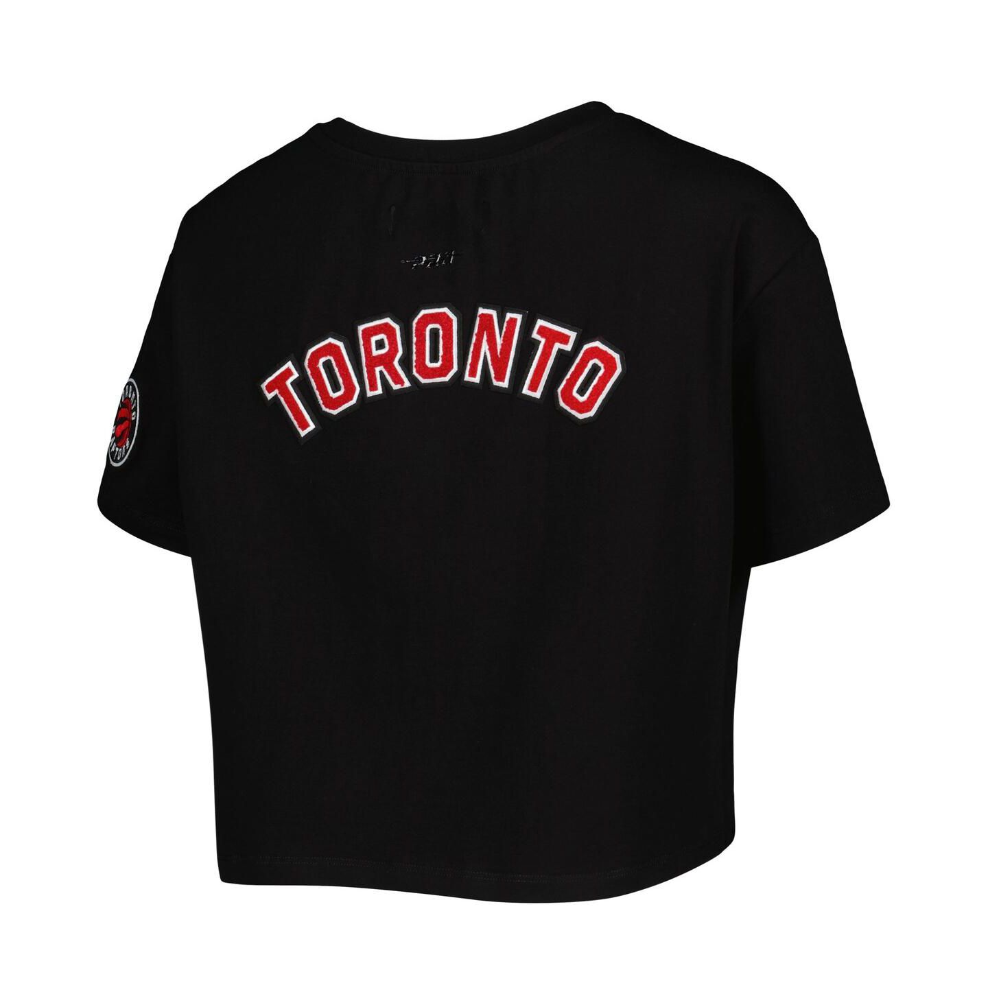 Женская футболка Pro Standard Black Toronto Raptors Classics Boxy — фото 4