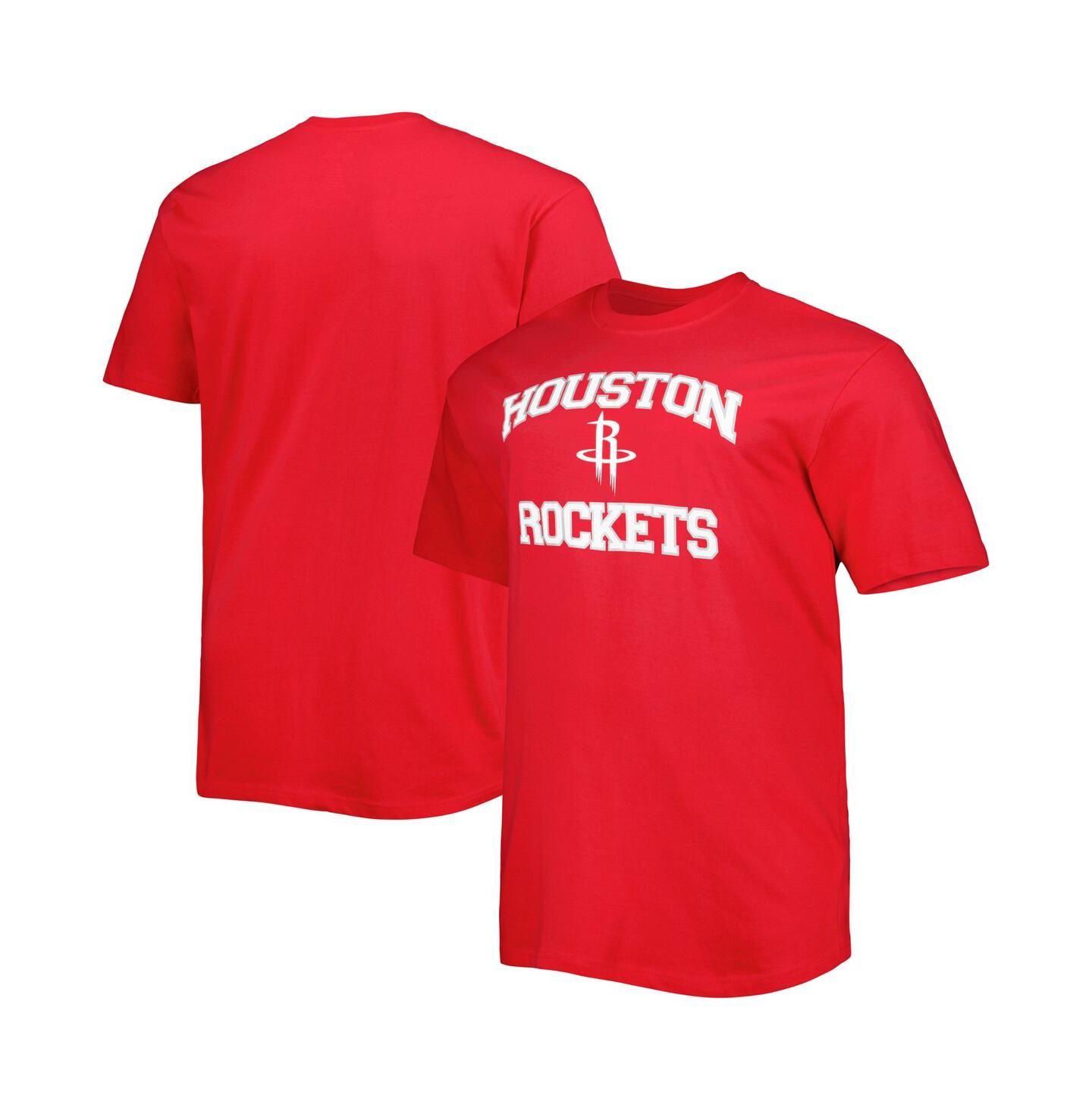 Мужская футболка Profile Red Houston Rockets Big and Tall Heart and Soul — фото 1