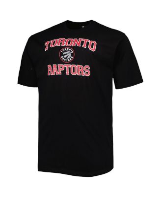 Men's Black Toronto Raptors Big and Tall Heart and Soul T-shirt