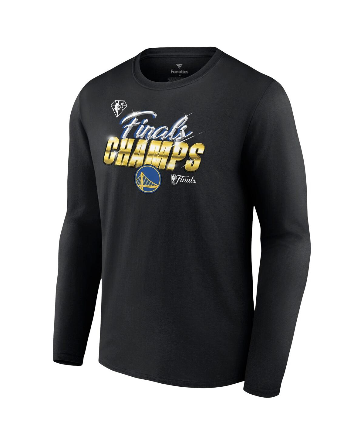 Men's FanaticsGolden State Warriors 2022 Nba Finals Champions Forward Roster Signature Long Sleeve T-shirt - Black