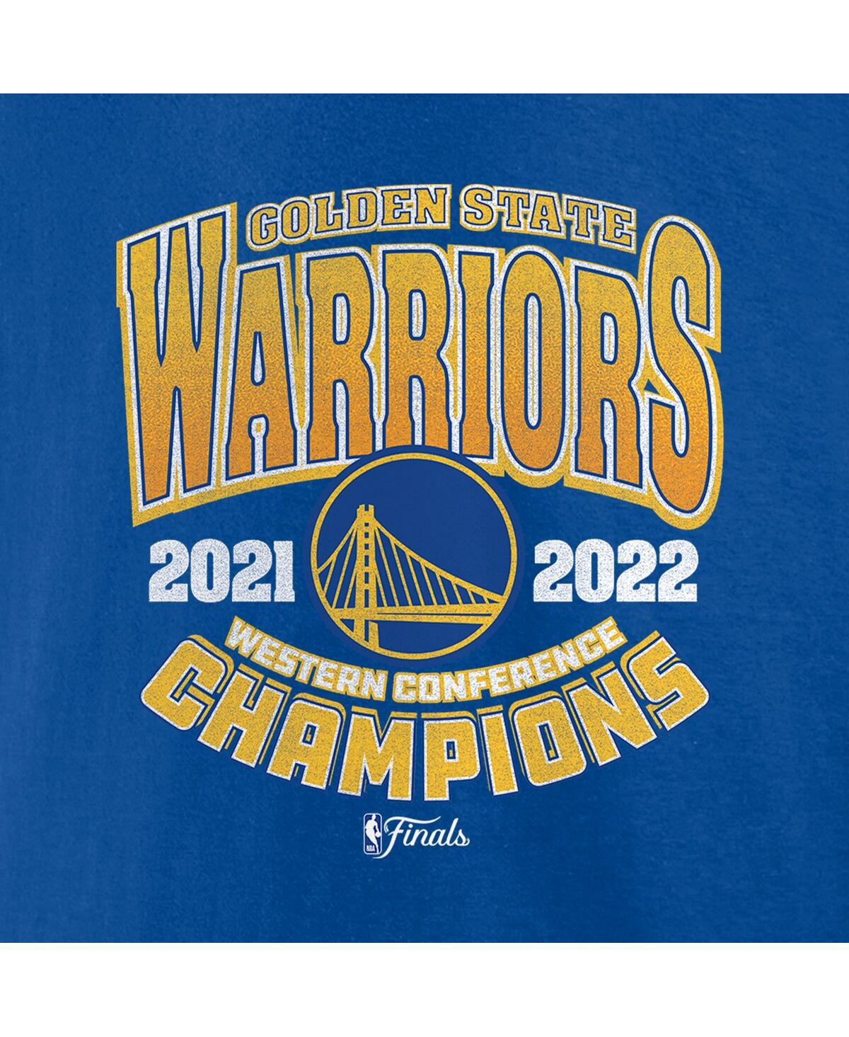 Men's FanaticsGolden State Warriors 2022 Western Conference Champions Trap T-shirt - Royal