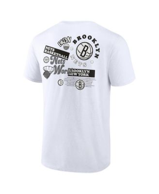 Men's White Brooklyn Nets Street Collective T-shirt